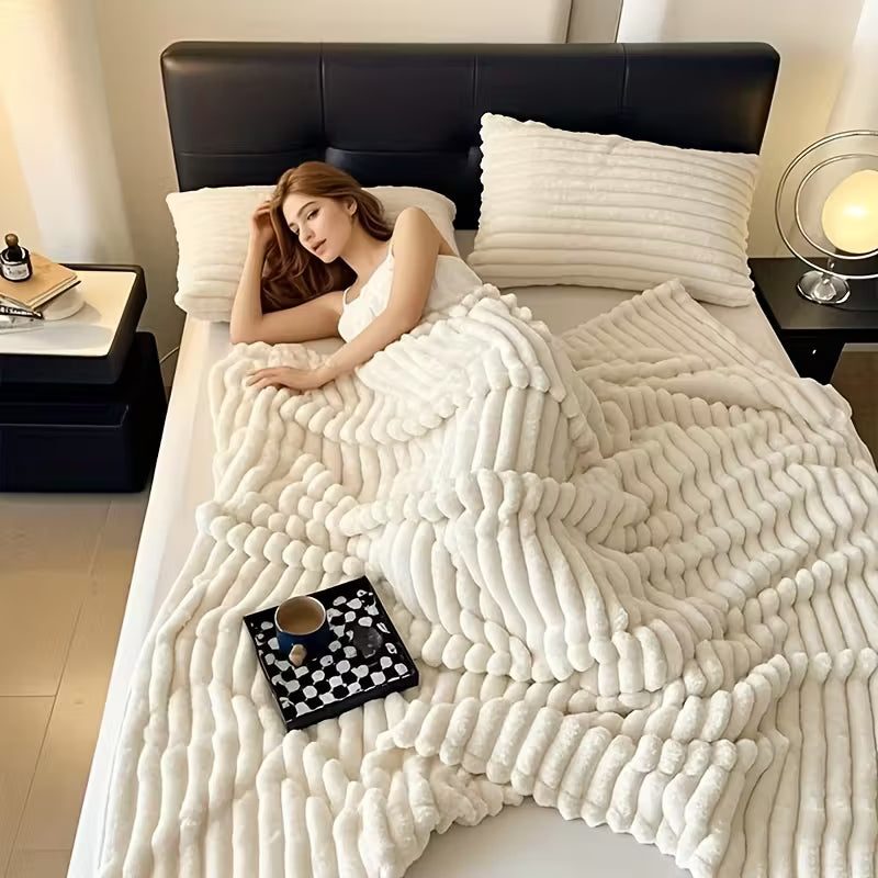 ™Levora | שמיכת פרווה מלאכותית רכה במיוחד – נוחות דו־צדדית לכל עונות השנה