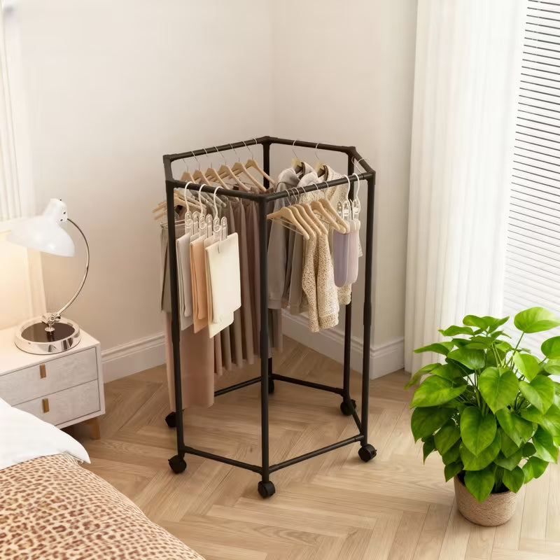 ™Vara | מייבש כביסה נייד בצורת משושה עם גלגלים